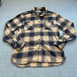 FRYE and CO Mens Plaid‎ Flannel Shirt Medium Western Country Grunge Lumberjack